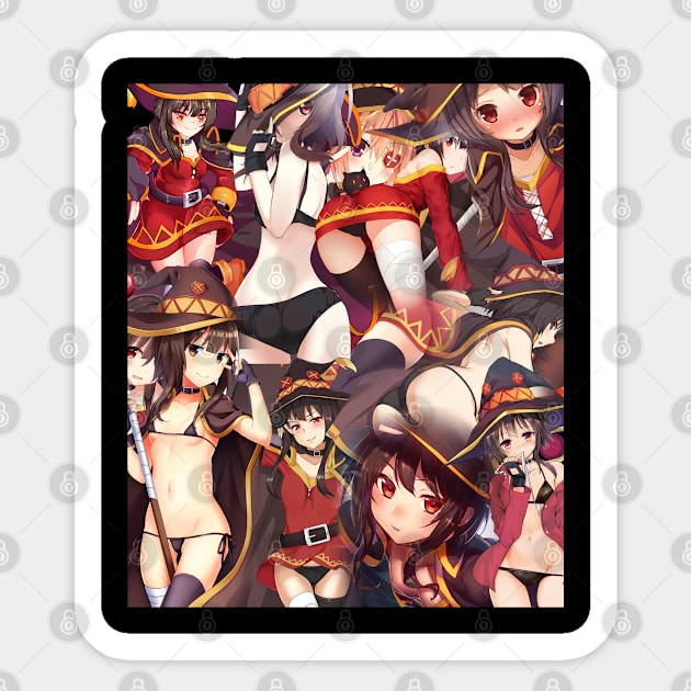 Megumin Collage Sticker by AllWellia